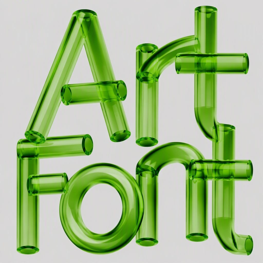 3D Bold 87 - 3D Bold AI font example | ArtFont