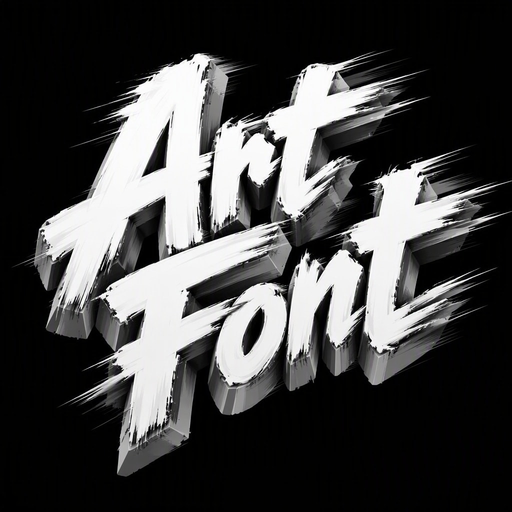 3D Graffiti Block - 3D Bold AI font template preview