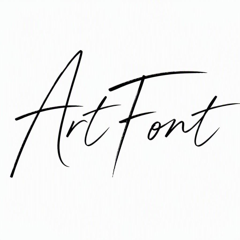 Romantic Avant-Garde - Elegant Minimal AI font example | ArtFont