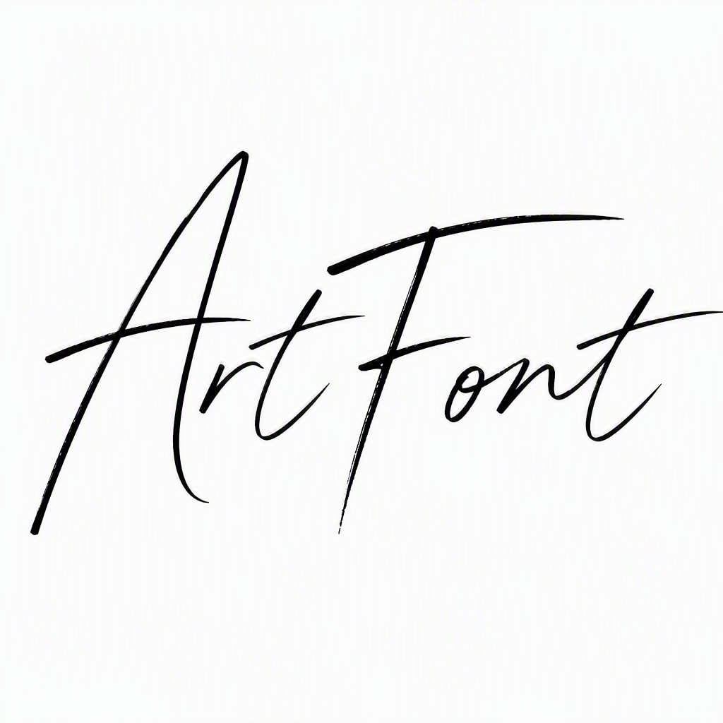 Romantic Avant-Garde - Elegant Minimal AI font template preview
