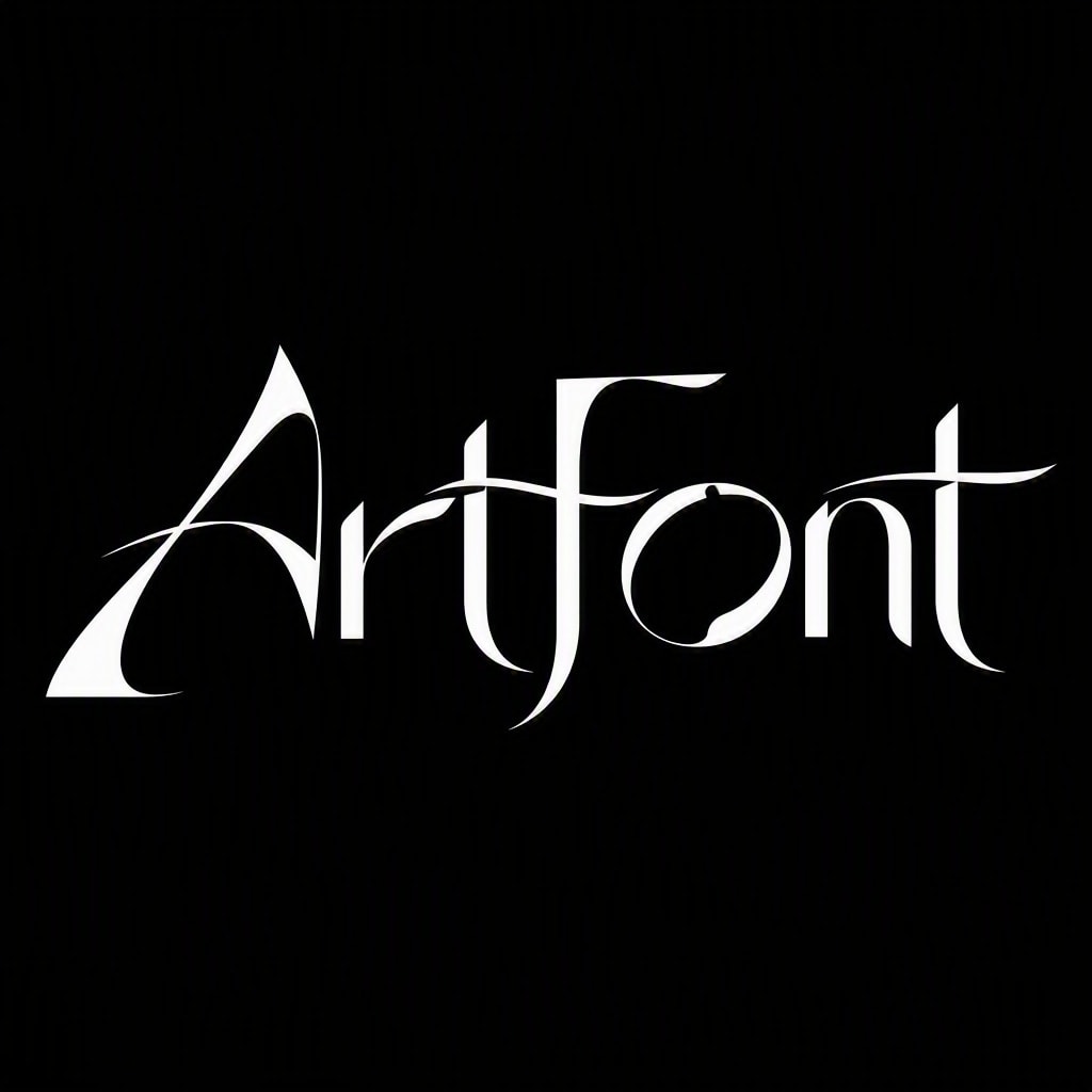 Fluid Rhythm Flat - Elegant Minimal AI font template preview