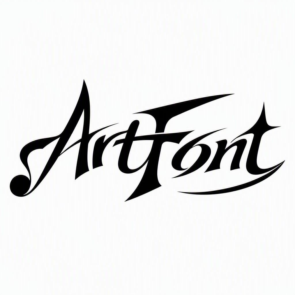 Sharp Curve Mono - Elegant Minimal AI font example | ArtFont