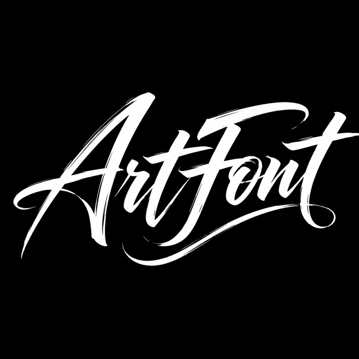 Modern Grass Script - Elegant Minimal AI font template preview