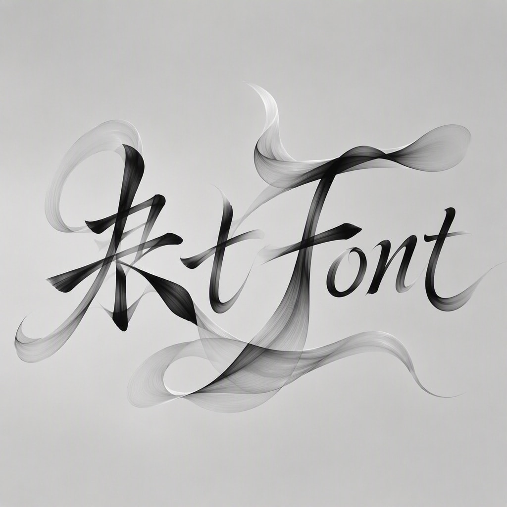 Misty Silk Outline - Elegant Minimal AI font template preview