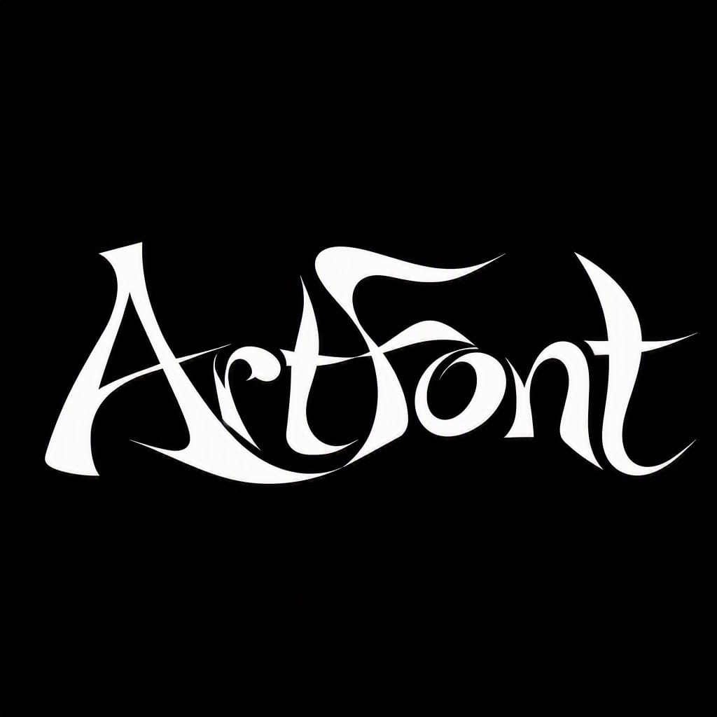 Twisted Thick-Thin - Elegant Minimal AI font example | ArtFont