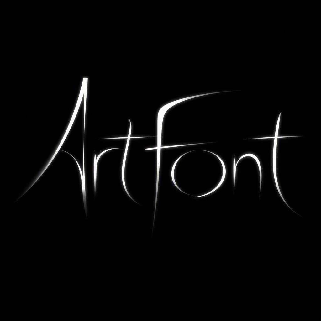 Fading Stroke Logo - Elegant Minimal AI font template preview