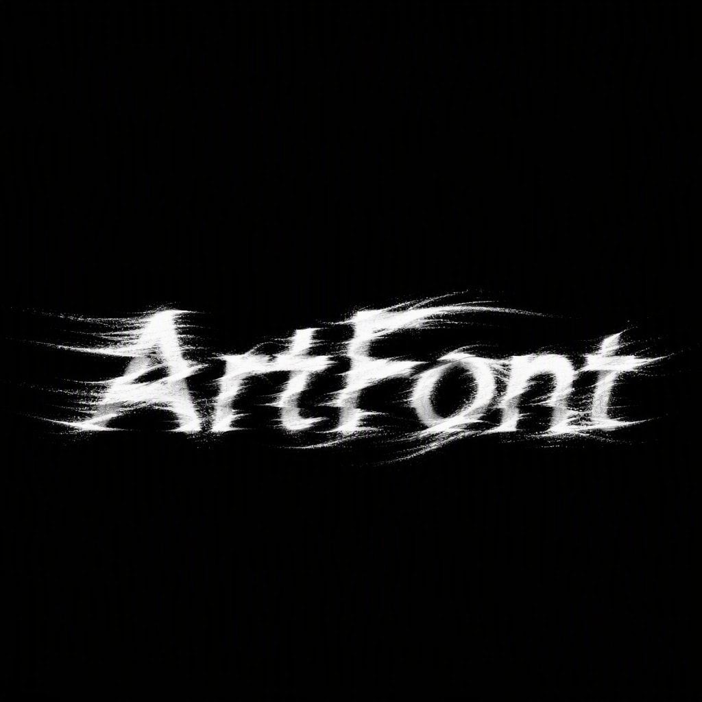 Wind Glitch Deconstruct - Elegant Minimal AI font template preview