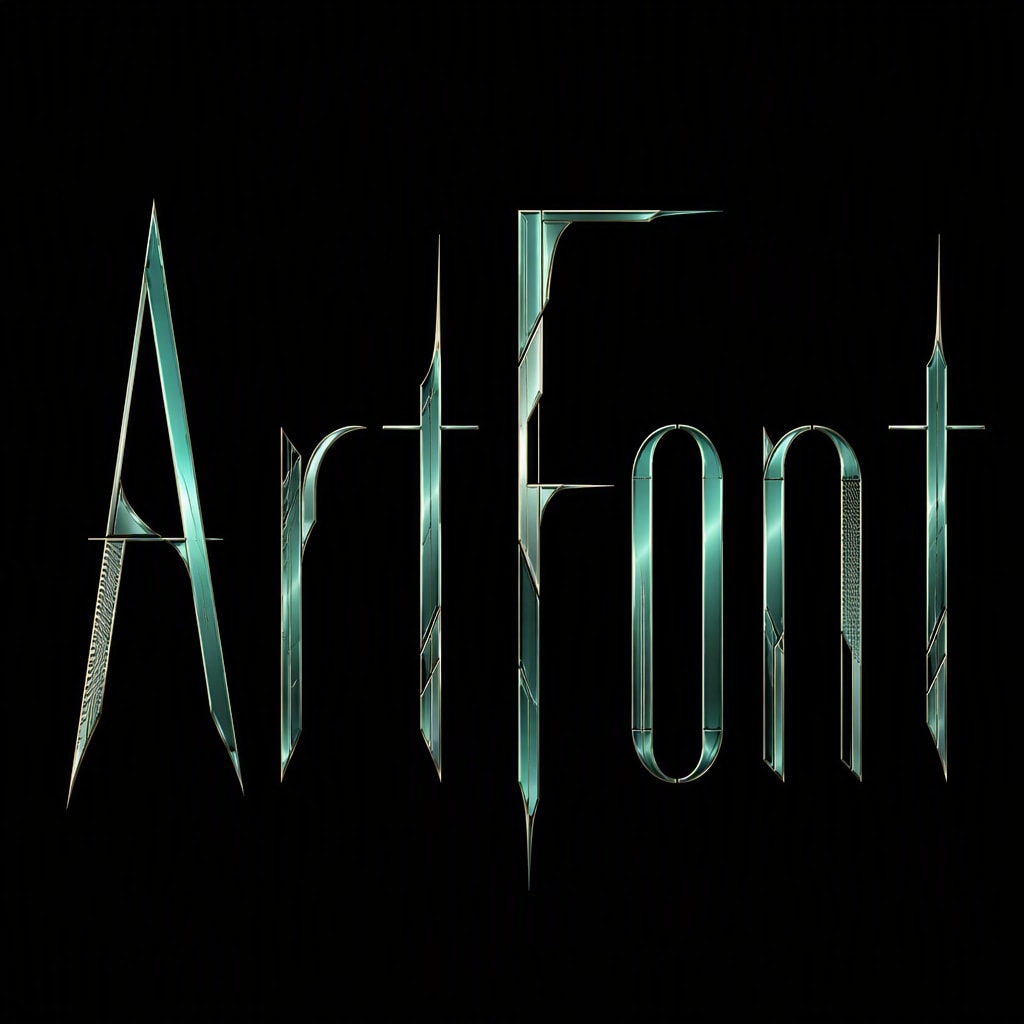 Teal Gold Eastern - Elegant Minimal AI font template preview