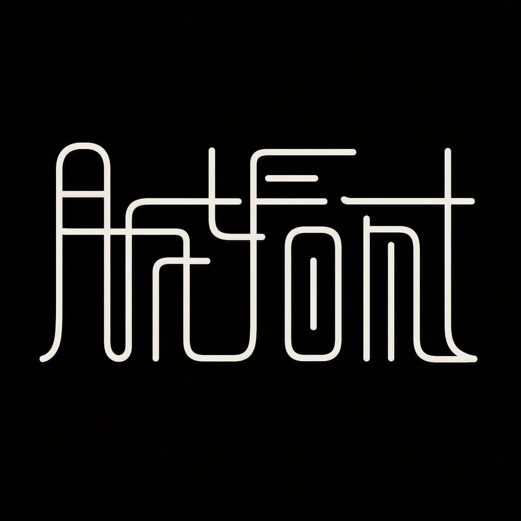 Seal Script Lines - Street Art AI font example | ArtFont