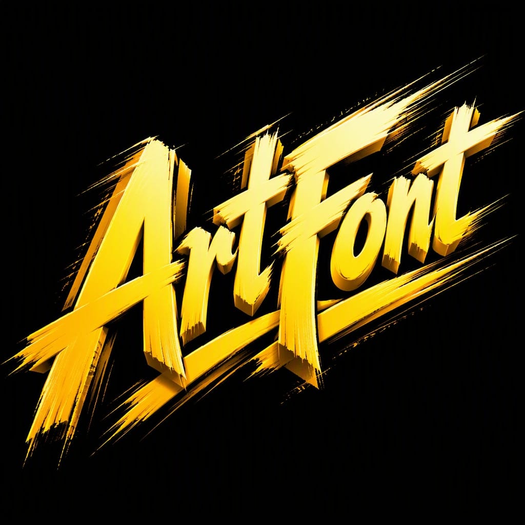 Gold Spray 3D - Street Art AI font example | ArtFont