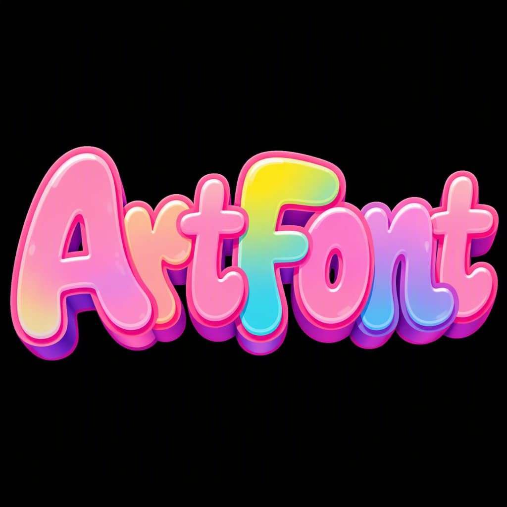 Cute font style preview
