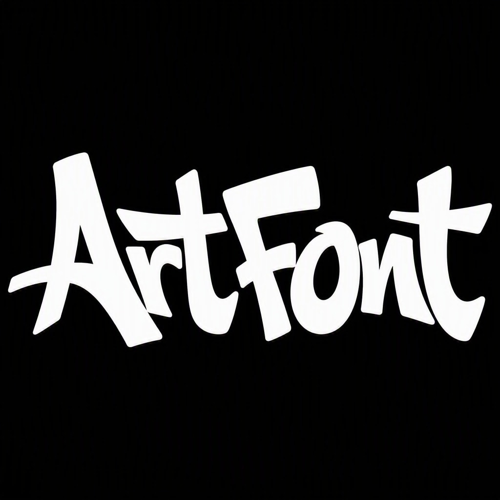 Party Bold Curves - Street Art AI font template preview