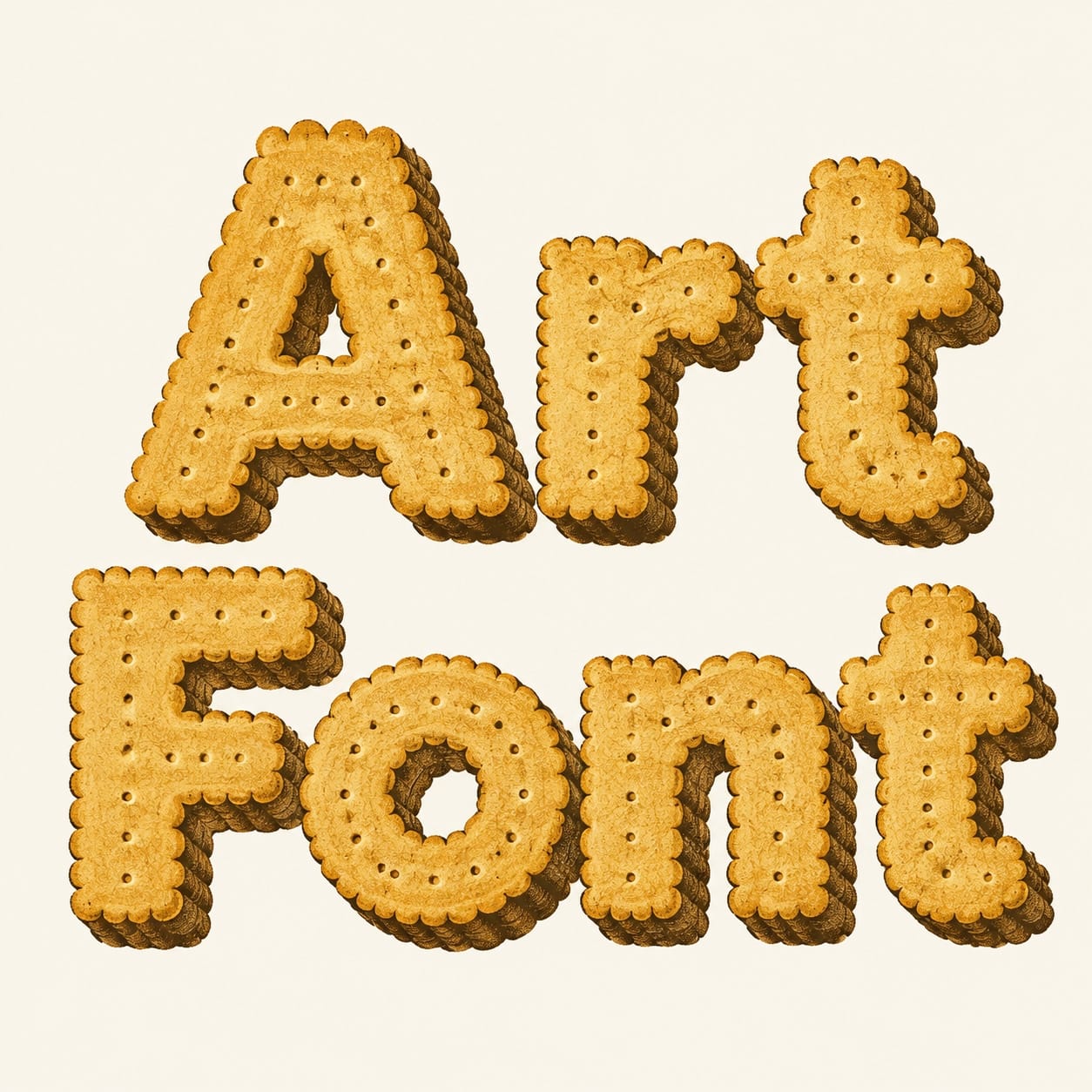 3D Bold 75 - 3D Bold AI font example | ArtFont
