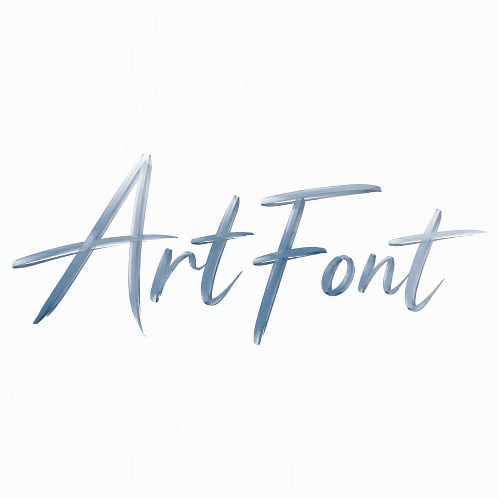 Sky Grey Minimal - Elegant Minimal AI font example | ArtFont