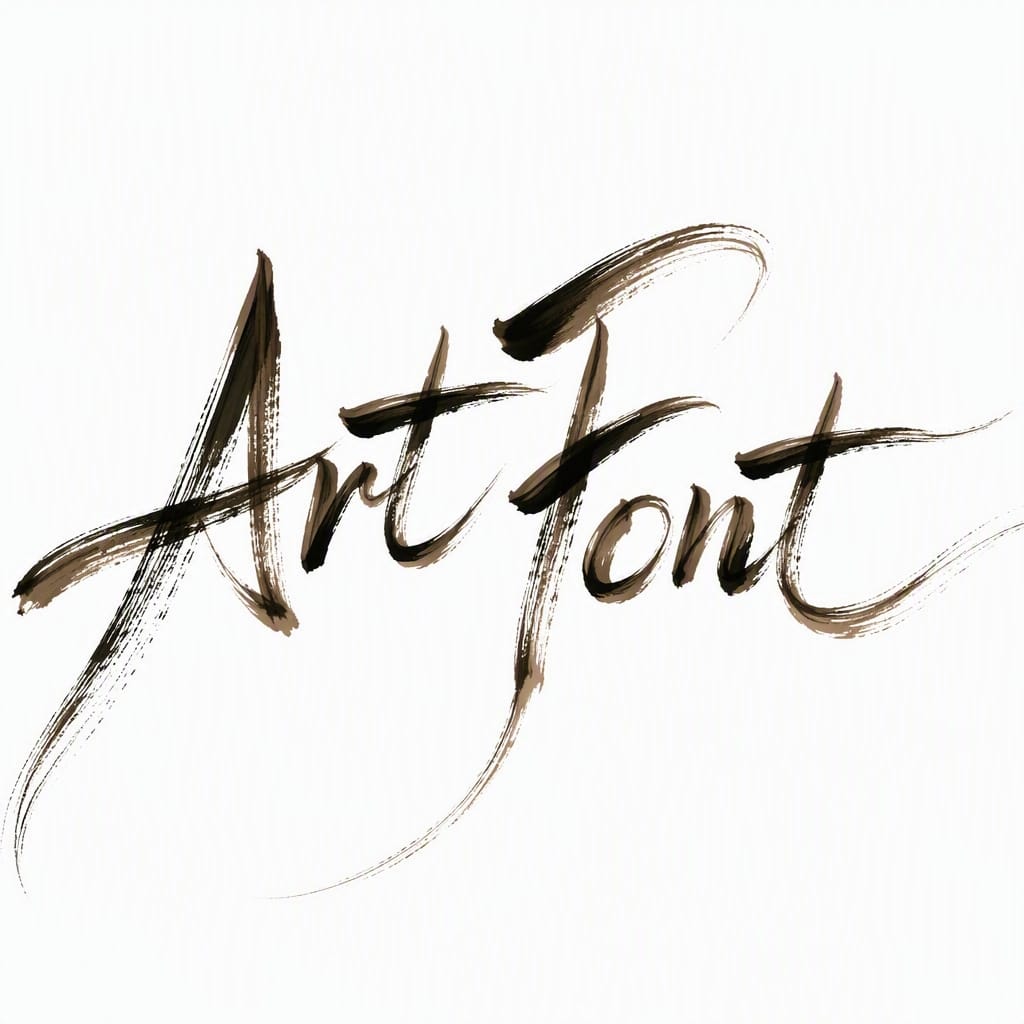 Nature's Cursive - Calligraphy AI font example | ArtFont