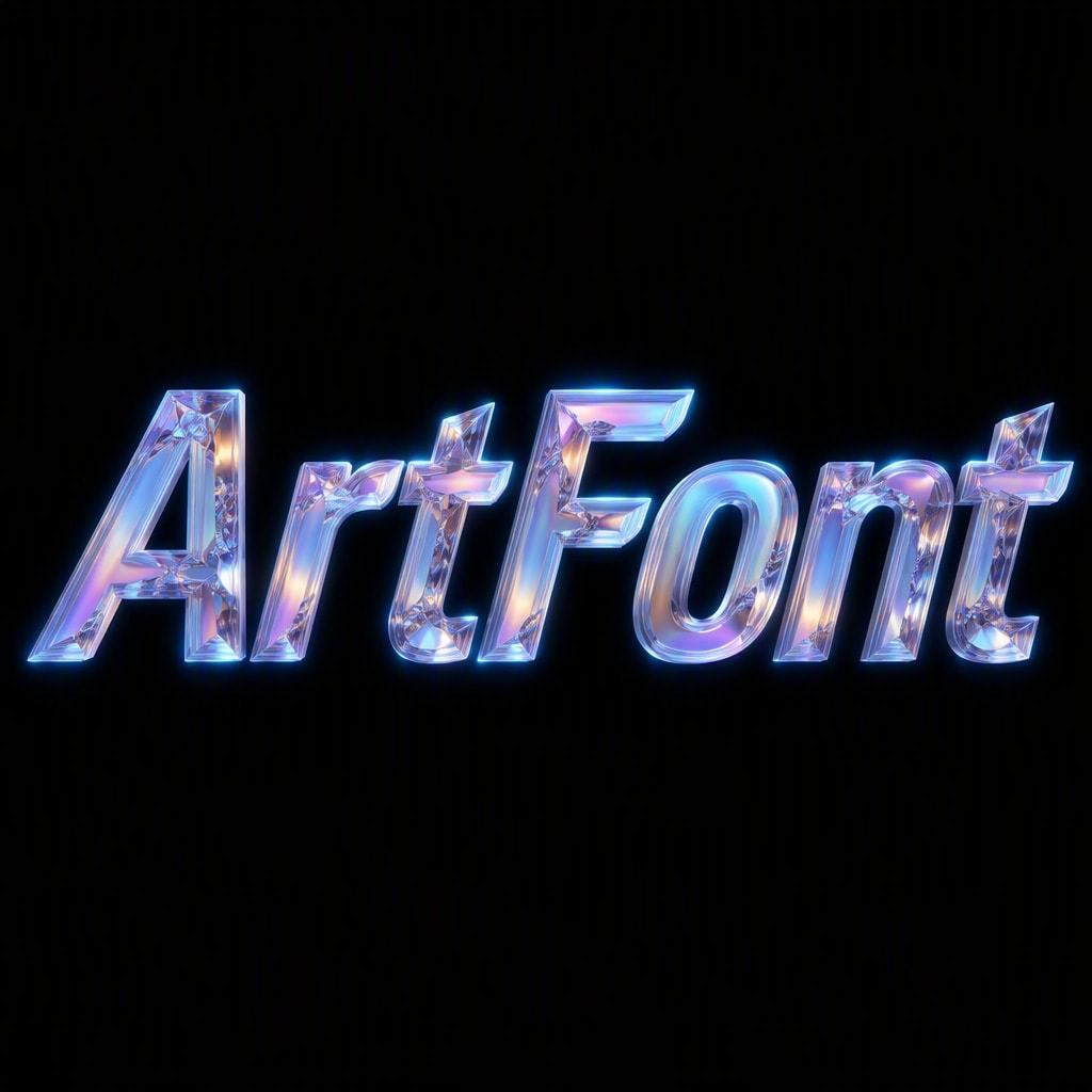Pearlescent Backlit - Elegant Minimal AI font template preview