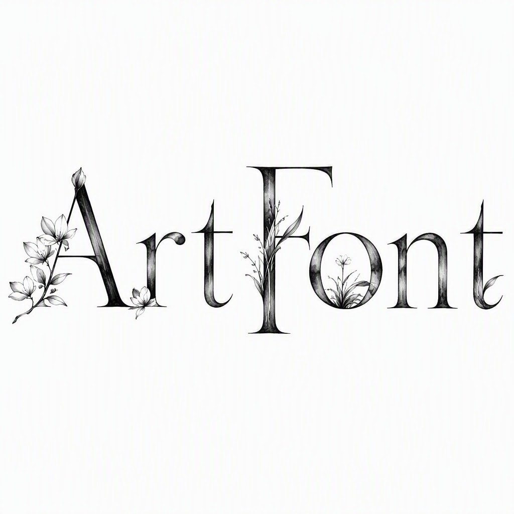 Gongbi Ink Wash - Calligraphy AI font template preview