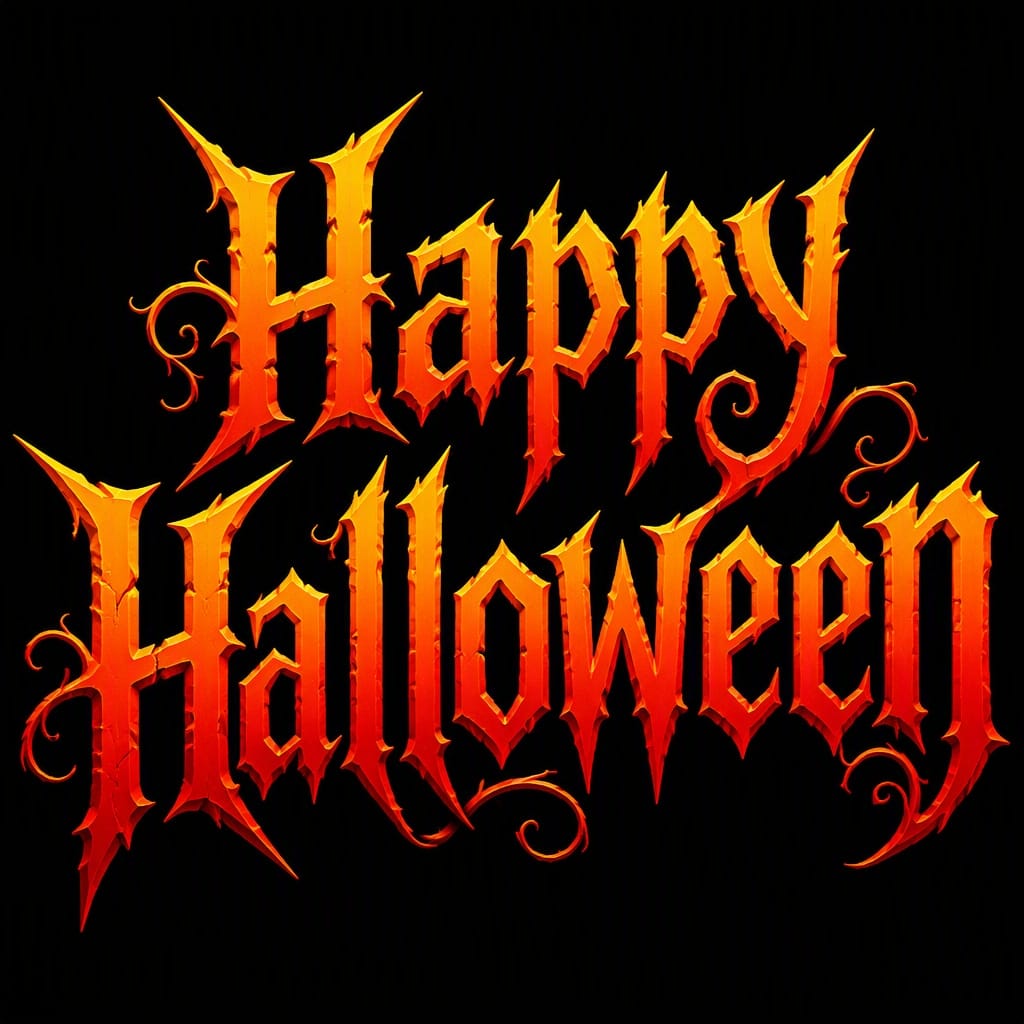 Halloween Gothic Horror - Halloween AI font example | ArtFont