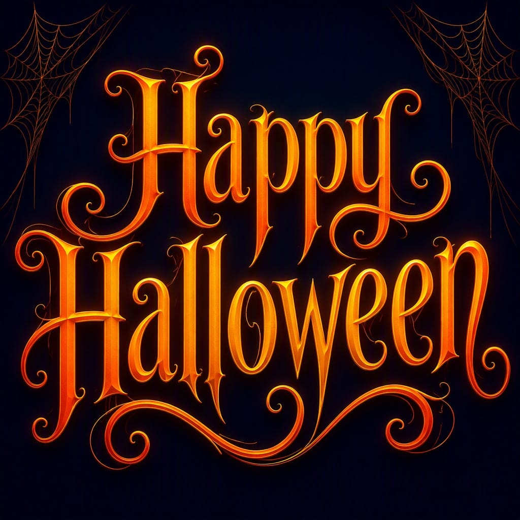 Halloween Elegant Horror - Halloween AI font example | ArtFont