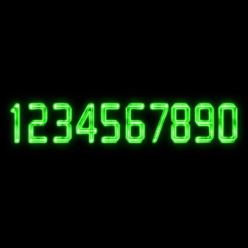 Matrix Code - Digital AI font template preview