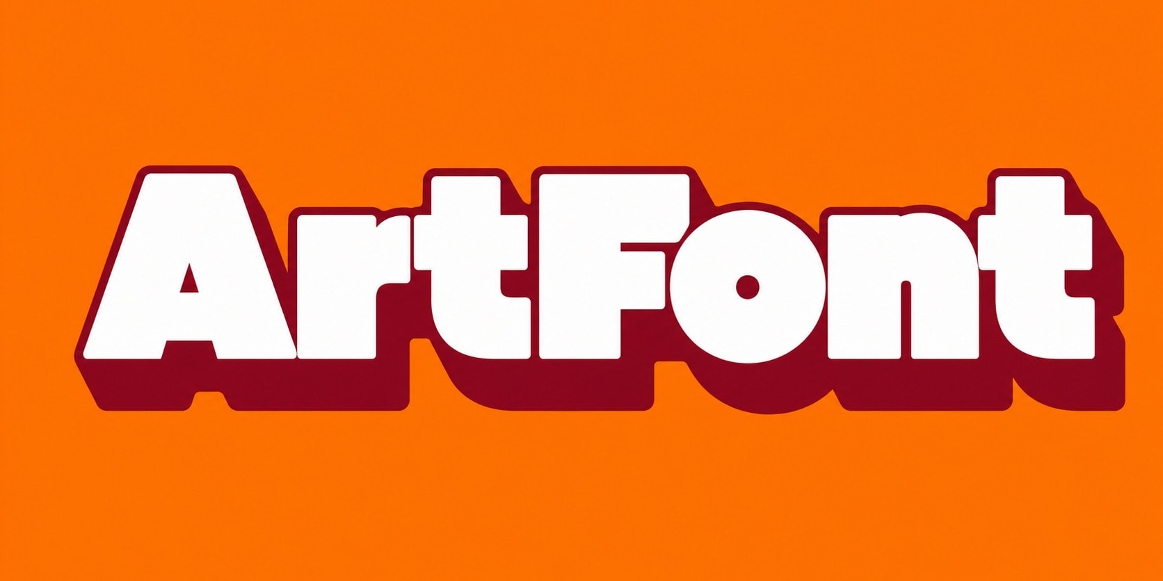 Chunky Block Offset - Wordmark AI font template preview